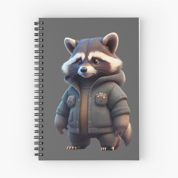 Item preview, Cute Raccoon - Wearing a jacket  designed and sold by positivVibesArt.