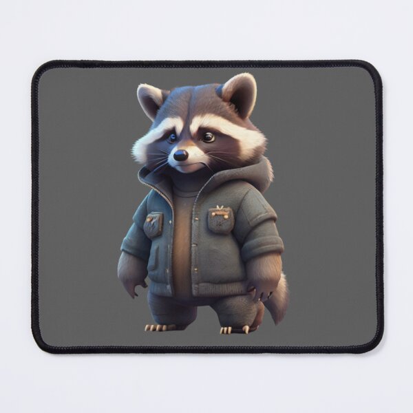 Item preview, Cute Raccoon - Wearing a jacket designed and sold by positivVibesArt.