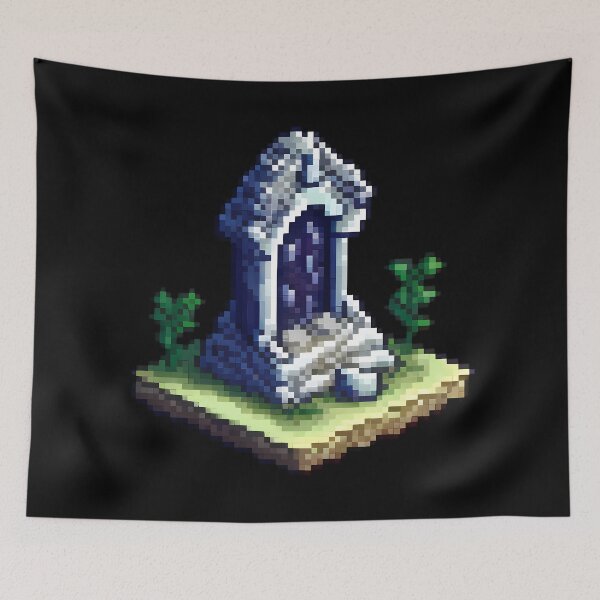 Item preview, Pixel art retro game grave designed and sold by twisted-dot.