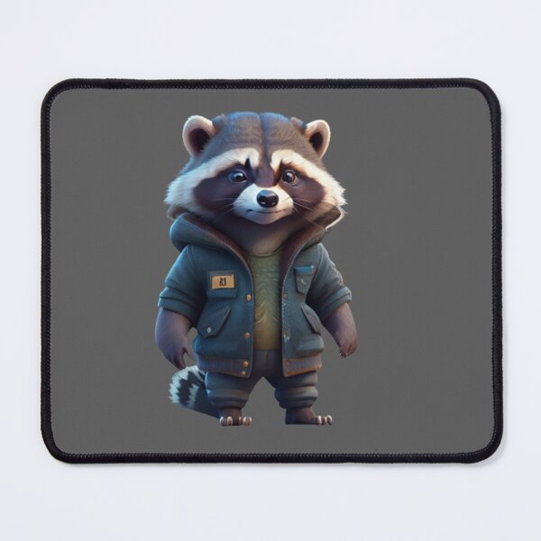 Item preview, Cute Raccoon - Wearing a jacket - II designed and sold by positivVibesArt.