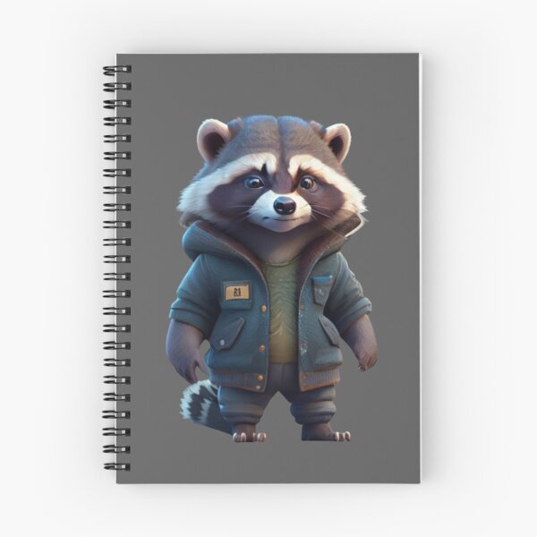 Item preview, Cute Raccoon - Wearing a jacket - II designed and sold by positivVibesArt.
