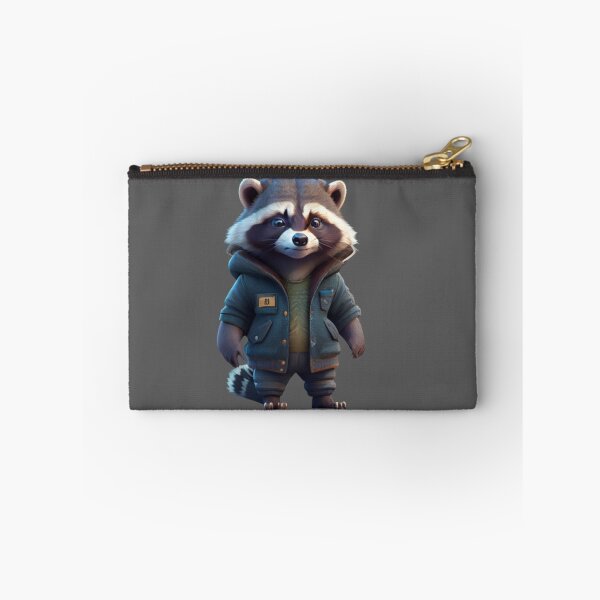 Item preview, Cute Raccoon - Wearing a jacket - II designed and sold by positivVibesArt.