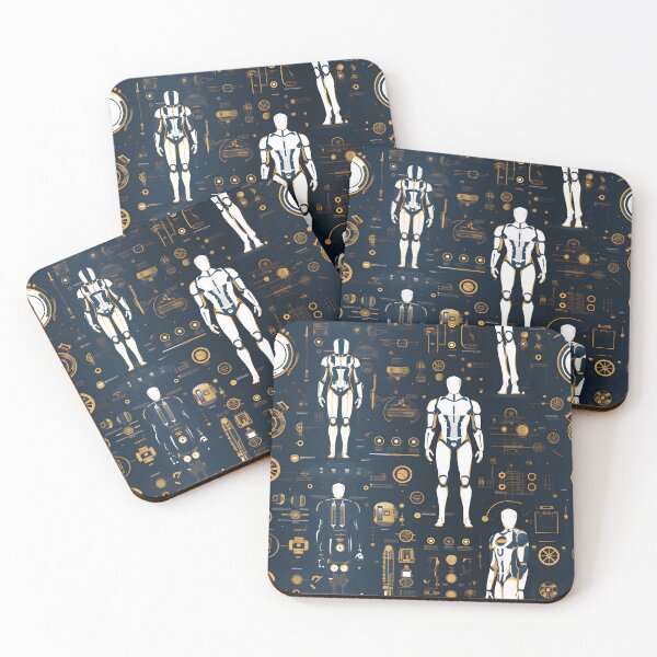 Item preview, xSeamless Pattern Beyond Interfaces: Futuristic Digital Art Unleashed designed and sold by AlienSkinEyes.
