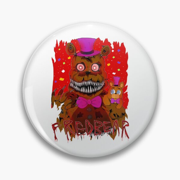 nightmare fredbear - Nerd - Pin