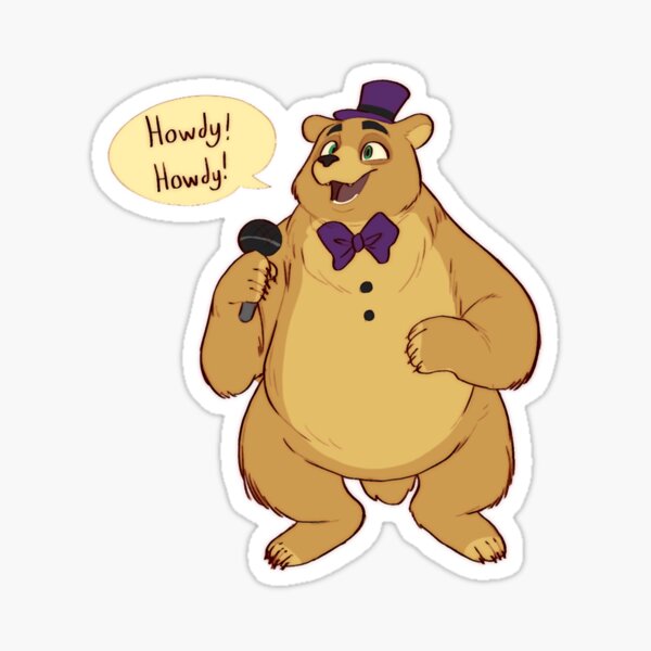 FNAF Nightmare Fredbear Fanart Sticker for Sale by tayatarantula