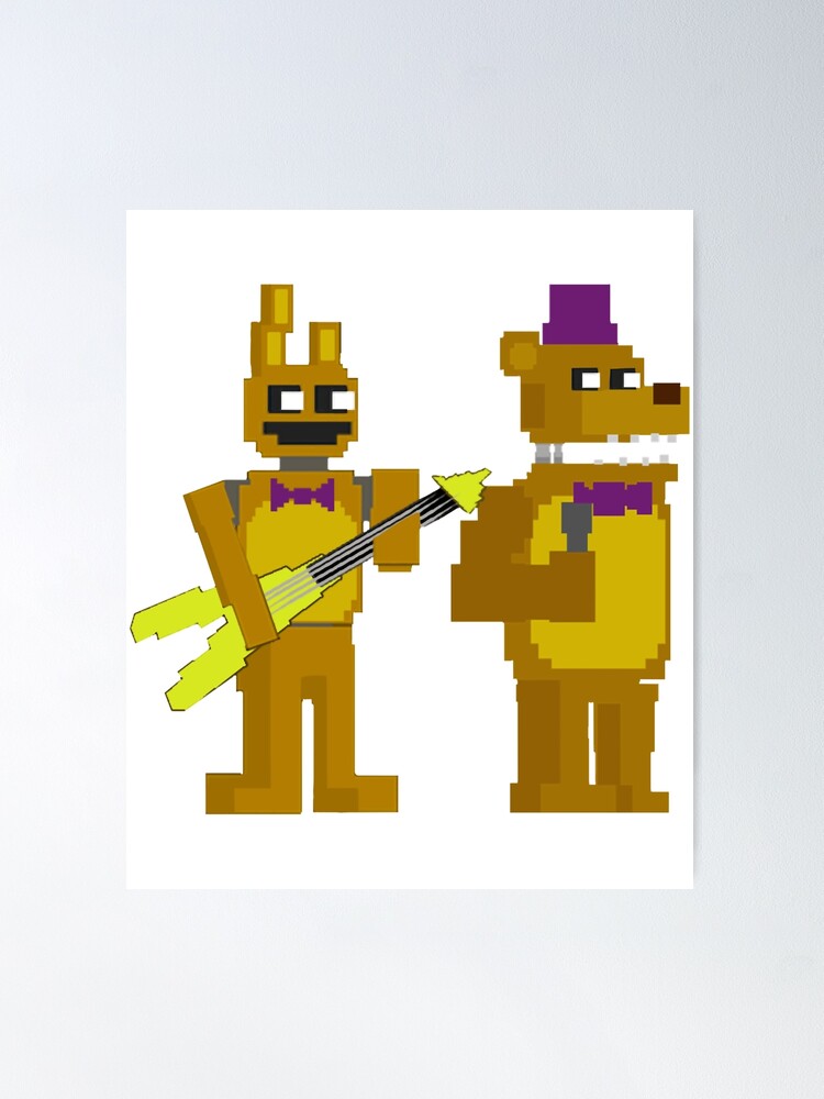 fredbear and springbonnie Poster for Sale by kainoa-dodd