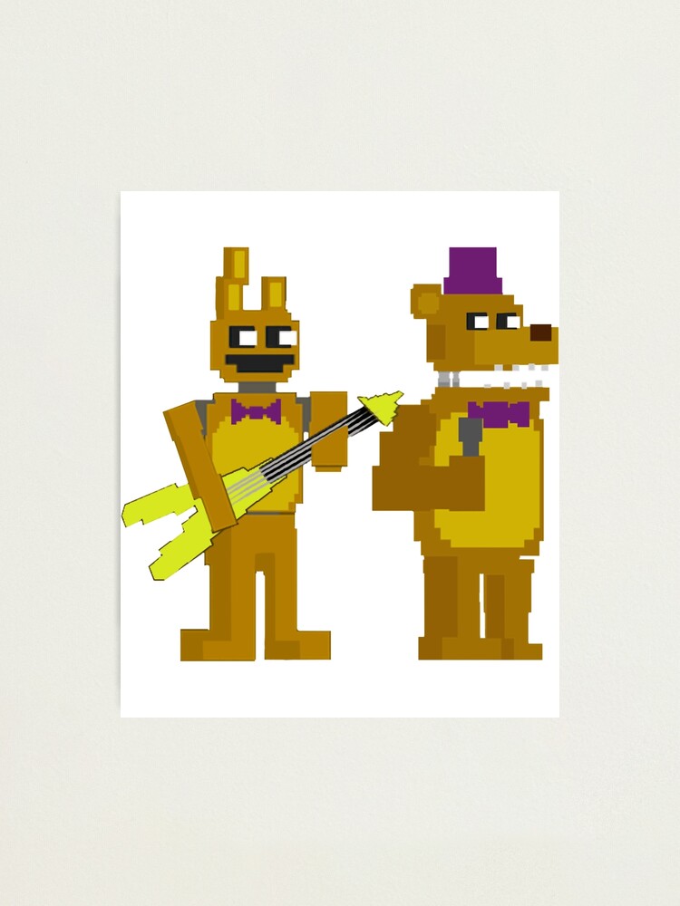 FNAF Golden Fredbear Art Print by Bloo McDoodle