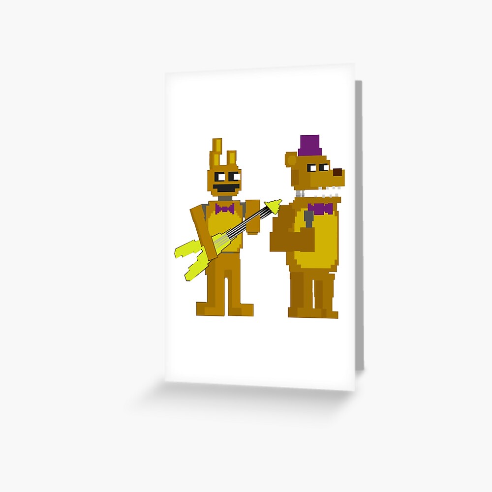 Fredbear and Springbonnie Greeting Card for Sale by PigForday