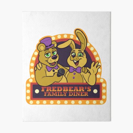 fredbear and springbonnie Art Board Print for Sale by crocoshop