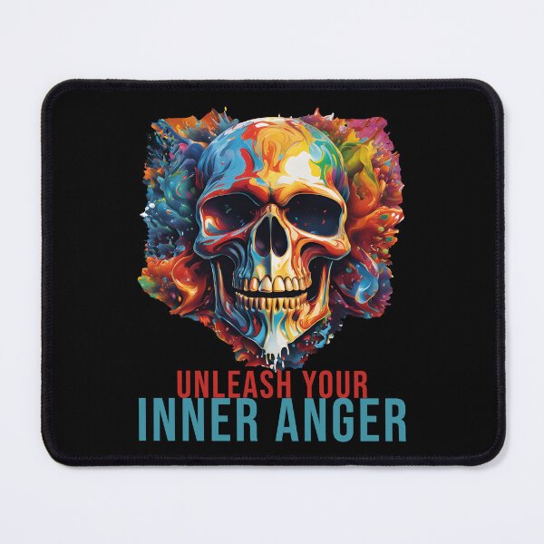 Item preview, Unleash Your Inner Anger Splash Skull Art designed and sold by al21ex.