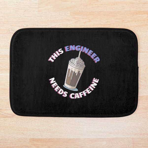 Item preview, This Engineer Needs Caffeine - Cute Iced Coffee  designed and sold by SallySunday.