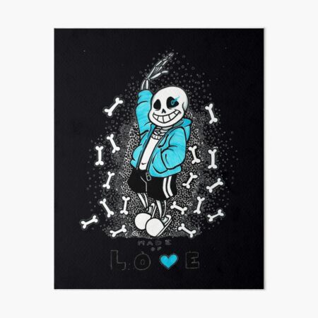 Sans undertale 80's style pixel art stars in background