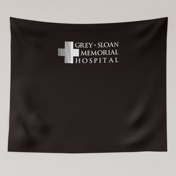 Item preview, Grey + Sloan Memorial Hospital Logo  White Print  designed and sold by GARRYWLIAM.