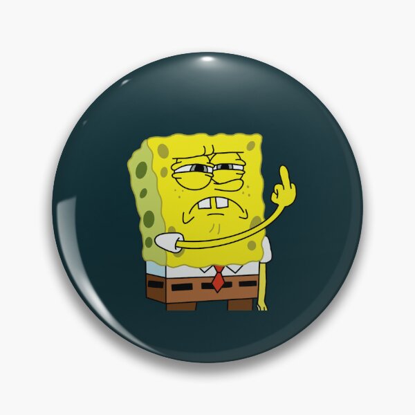 Item preview, Spongebob Meme Middle Finger designed and sold by sadkiga.