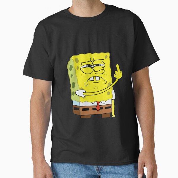 Item preview, Spongebob Meme Middle Finger designed and sold by sadkiga.