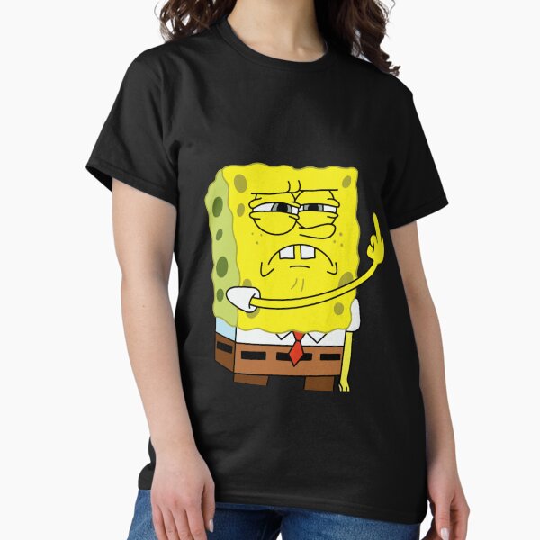 Item preview, Spongebob Meme Middle Finger designed and sold by sadkiga.