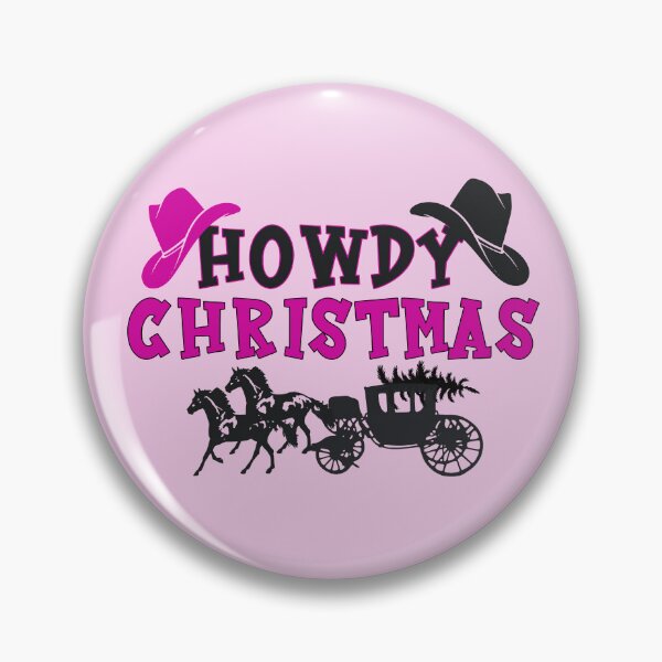 Item preview, Stagecoach Western Pink Howdy Christmas designed and sold by ALesterDesign.