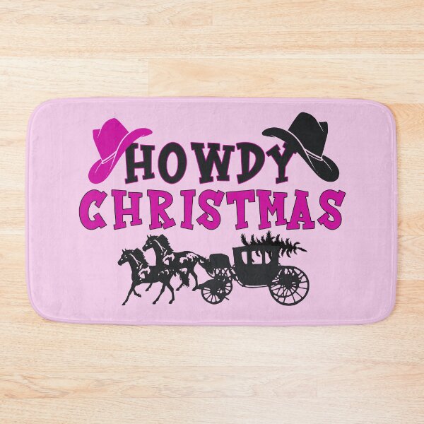 Item preview, Stagecoach Western Pink Howdy Christmas designed and sold by ALesterDesign.
