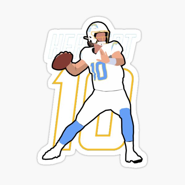 Justin Herbert San Diego Chargers Sports Campaign Sticker for Sale by  mowords