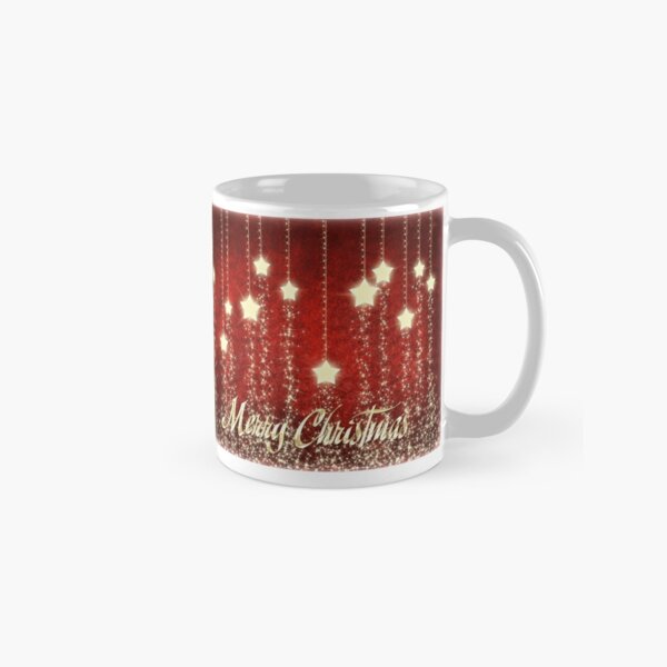 Aperçu de l'œuvre Christmas Stars Merry Christmas Coffee Mug & Travel Mug créée et vendue par Lallinda.
