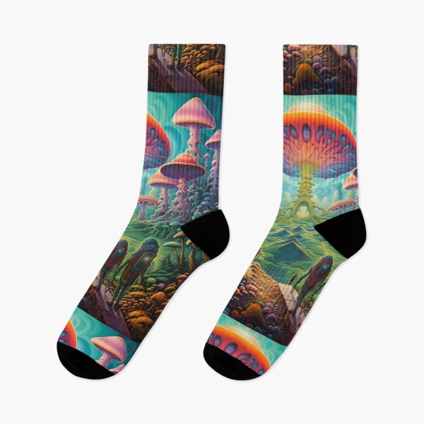 Item preview, Trippy mushroom land designed and sold by Beyond The Veil.