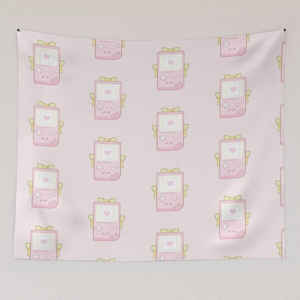 Item preview, Cute Cozy Pink GameBoy Retro Handheld Console designed and sold by CreativeSprinkleArt.