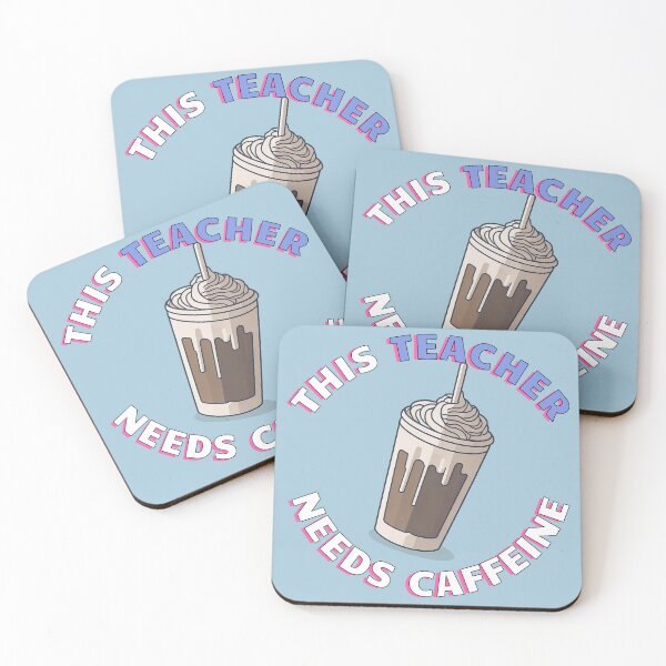 Item preview, This Teacher Needs Caffeine - Cute Iced Coffee  designed and sold by SallySunday.