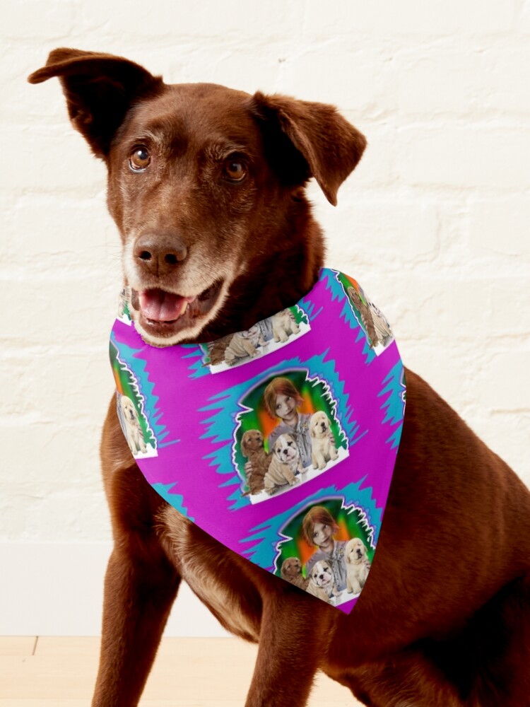 Little Girl and Big Puppy Dogs (by AliceCCI) Pet Bandana for Sale by  VanyssaGraphics