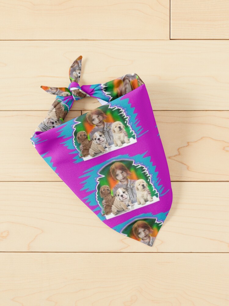 Little Girl and Big Puppy Dogs (by AliceCCI) Pet Bandana for Sale by  VanyssaGraphics