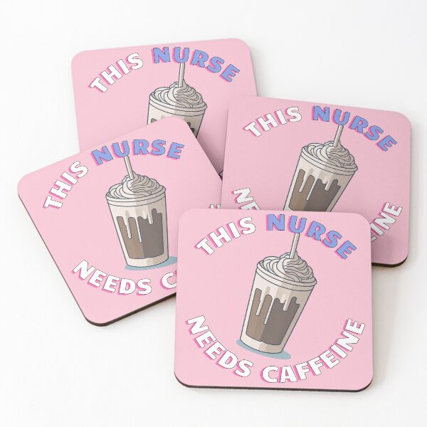 Item preview, This Nurse Needs Caffeine - Cute Iced Coffee  designed and sold by SallySunday.