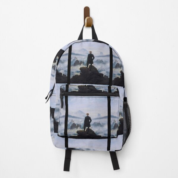 Item preview, Man in a sea of fog Antique German painting designed and sold by mwucskncxz46.
