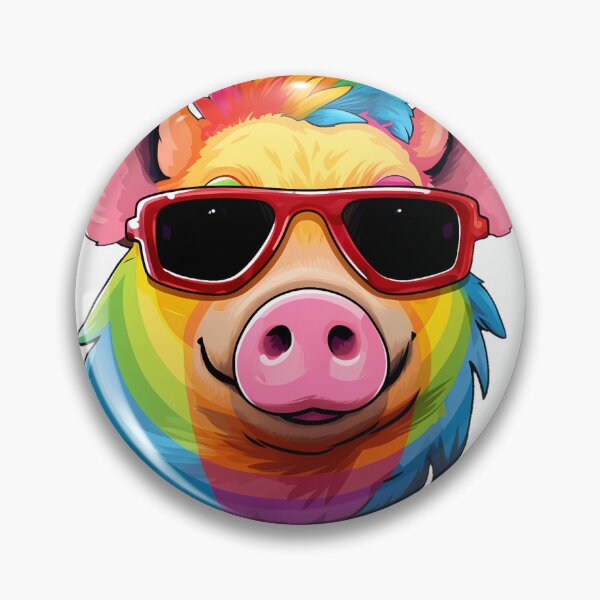 Item preview, Rainbow Piggie 2 designed and sold by twXstedstXckers.