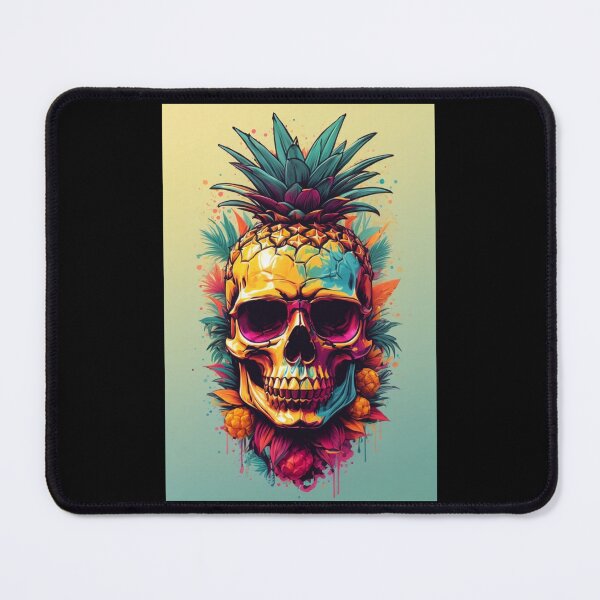 Item preview, A.I Generated Pineapple Skull In Sunglasses designed and sold by GleamingGiant.
