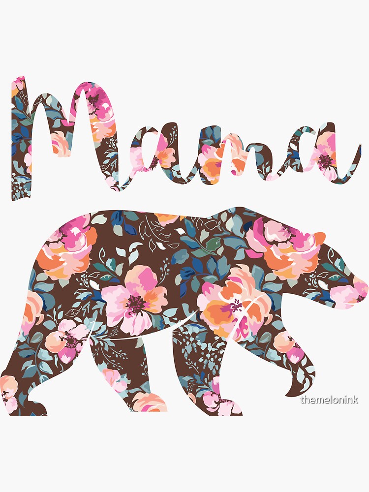 Mama Bear With Flowers SVG: A Symbol of Nurturing and Protection