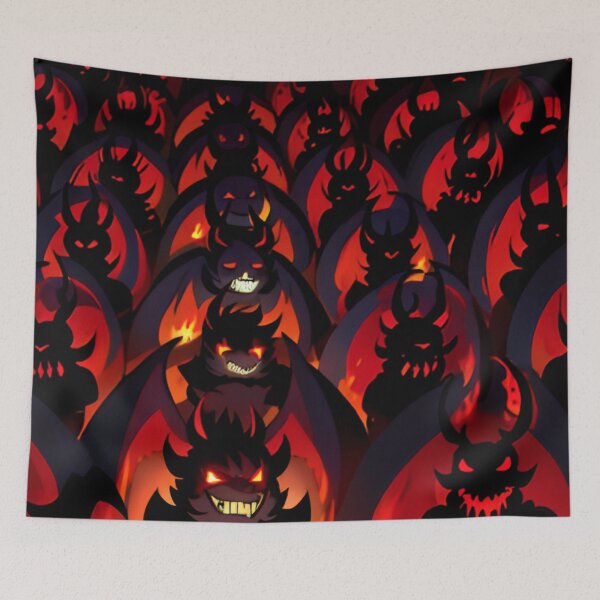 Item preview, Cartoon demons marching as to war designed and sold by Glenbobagins.