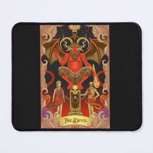 Item preview, The Devil Tarot Illustration designed and sold by WOLForDEER.