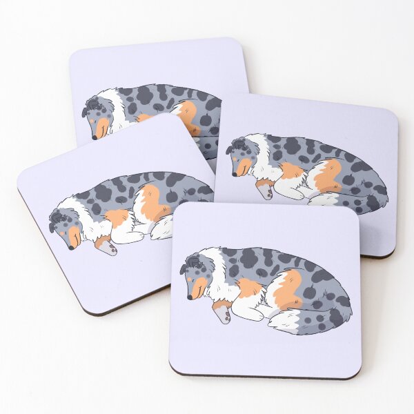 Item preview, Cute sleeping blue merle rough collie  designed and sold by Yaragold.