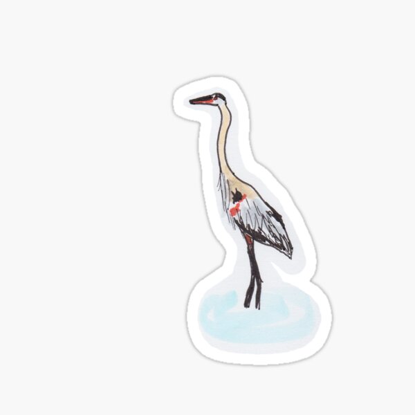 Vista previa del artículo con la obra «Long Neck Birb», diseñado y vendido por Samantha Ackerman.