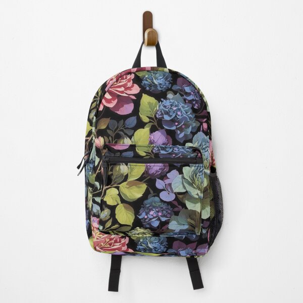 Item preview, Whimsical Watercolor Dark Floral Hydrangea Pattern #28 designed and sold by Rae-SunshineArt.