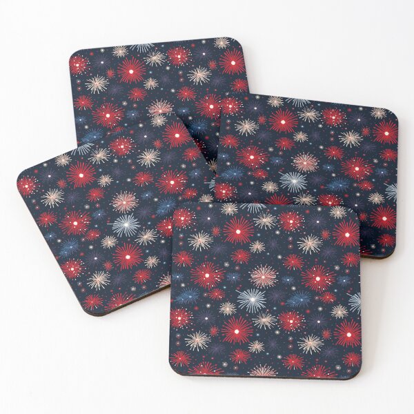 Item preview, Japanese Fireworks Hanabi Pattern designed and sold by PrintsyPattern.