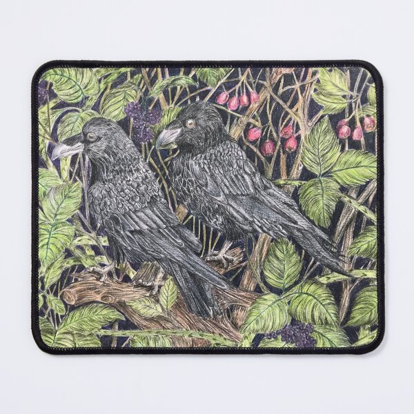 Item preview, Ravens in the Brambles designed and sold by MindyourAntlers.