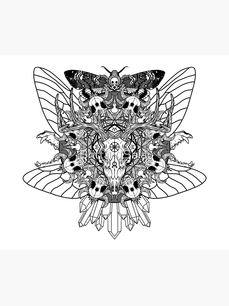 Animal Skull Mandala by BrittanySalay