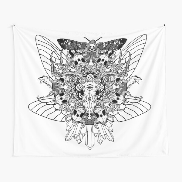 Animal Skull Mandala Tapestry