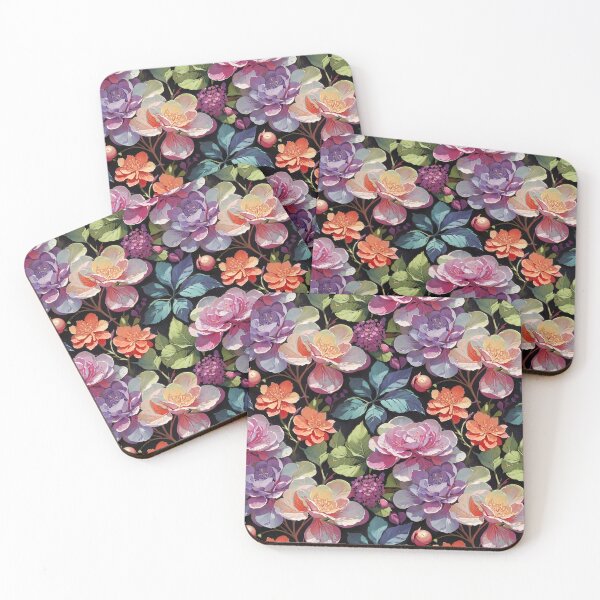 Item preview, Whimsical Watercolor Dark Floral Hydrangea Pattern #30 designed and sold by Rae-SunshineArt.