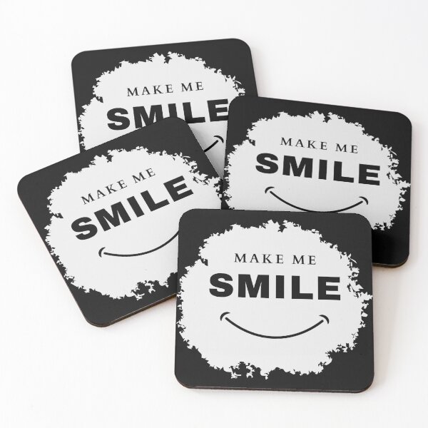 Item preview, Black and White Simple 'Make Me Smile'  designed and sold by Artistic Designs ⭐⭐⭐⭐⭐.