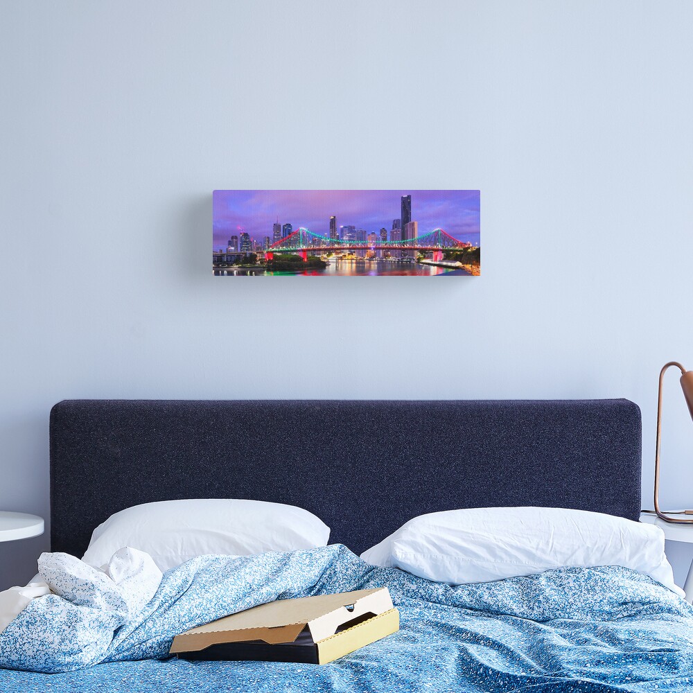 Colourful Story Bridge, Brisbane, Queensland, Australia Canvas Print