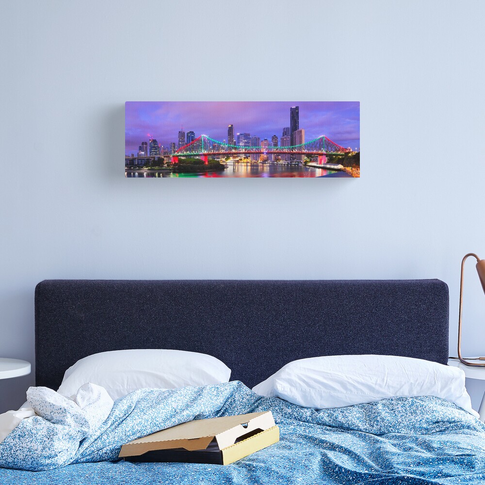 Colourful Story Bridge, Brisbane, Queensland, Australia Canvas Print