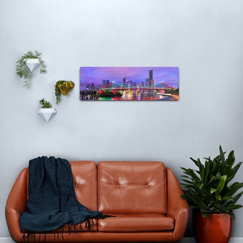Colourful Story Bridge, Brisbane, Queensland, Australia Metal Print