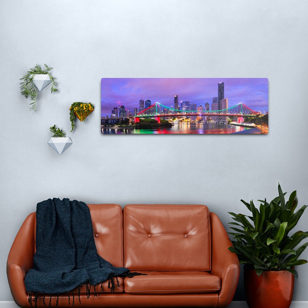 Colourful Story Bridge, Brisbane, Queensland, Australia Metal Print