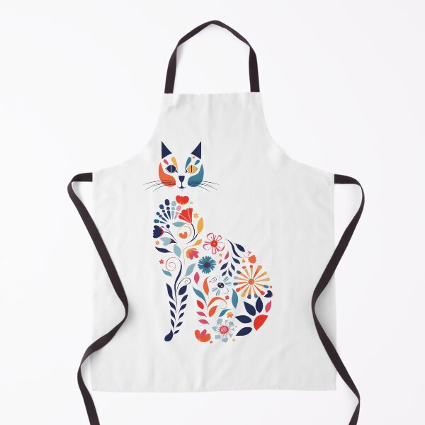Item preview, Floral cat art, cats lover, funny cat. designed and sold by im9creative.